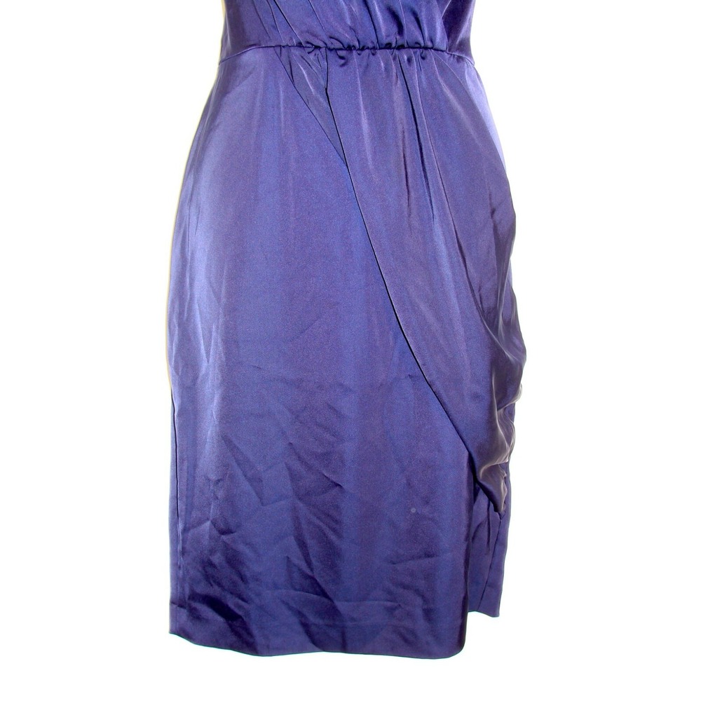 AVA & AIDEN WOMENS NAVY BLUE SARONG / WRAP DRESS SIZE 10  A121 - Picture 5 of 7